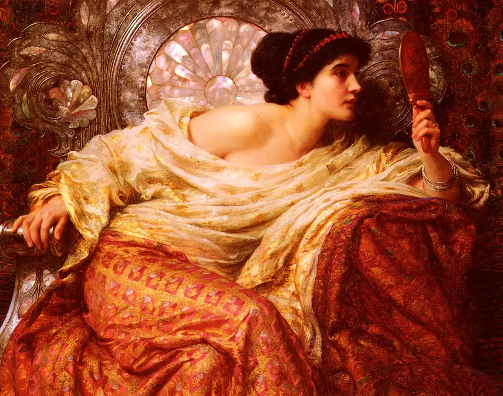 Le miroir - Frank Bernard Dicksee - Alpha Reproduction