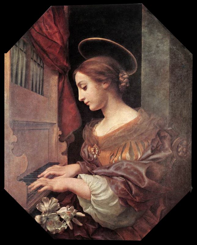 Sainte Cécile à l'orgue - Carlo Dolci