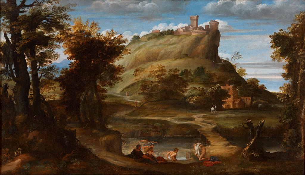 Paysage avec baigneurs - Domenichino