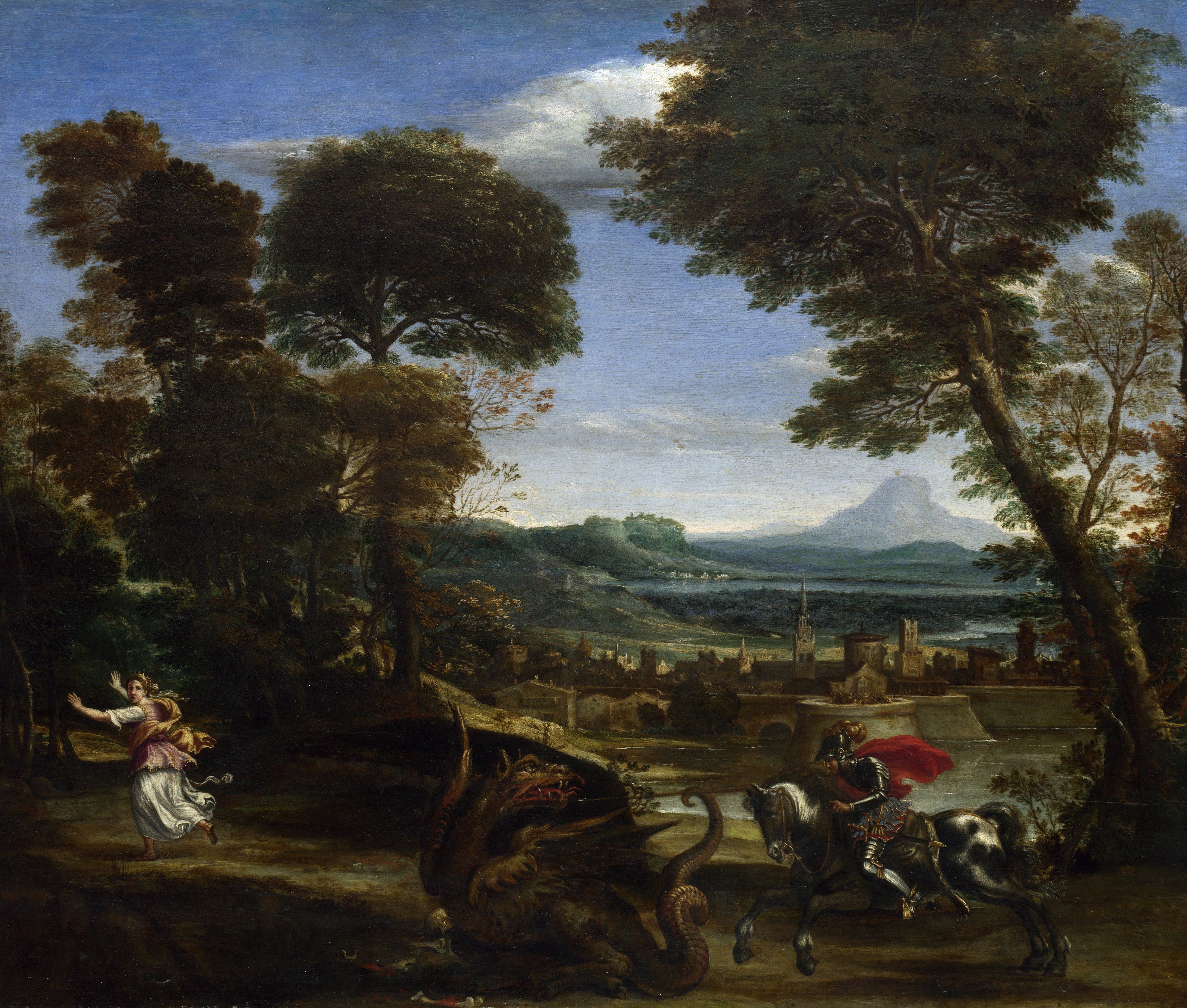 Saint Georges tuant le dragon - Domenichino
