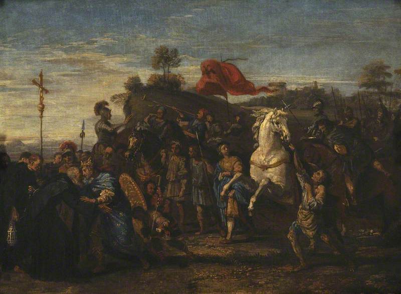 La rencontre de Saint Nil et de l'empereur Otton III - Domenichino