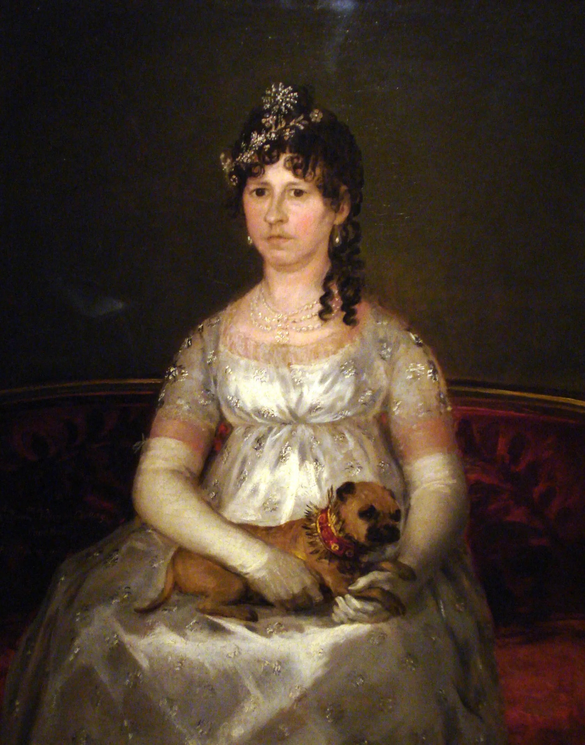 Reproduction du tableau « Portrait de Francisca Vicenta Chollet et Caballero - Francisco de Goya » par Alpha Reproduction en peinture à l’huile
