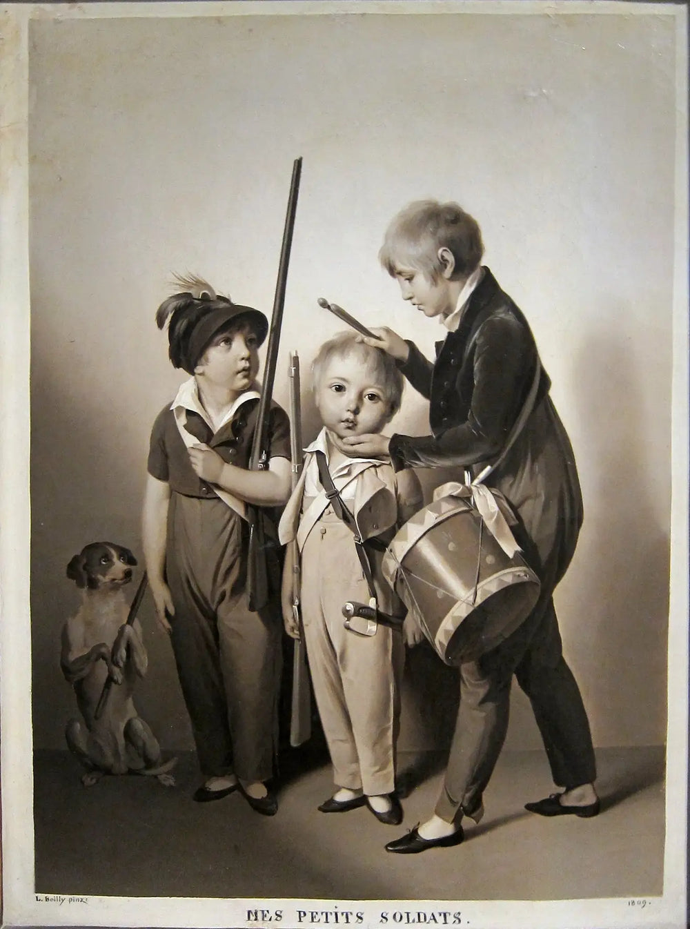 Mes petits soldats - Louis-Léopold Boilly - Alpha Reproduction