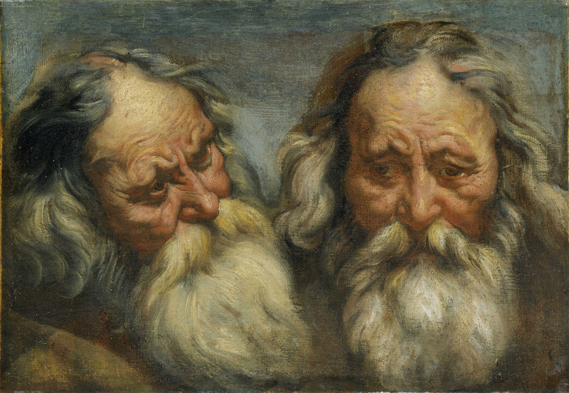 Double étude d'une tête de vieillard - Jacob Jordaens