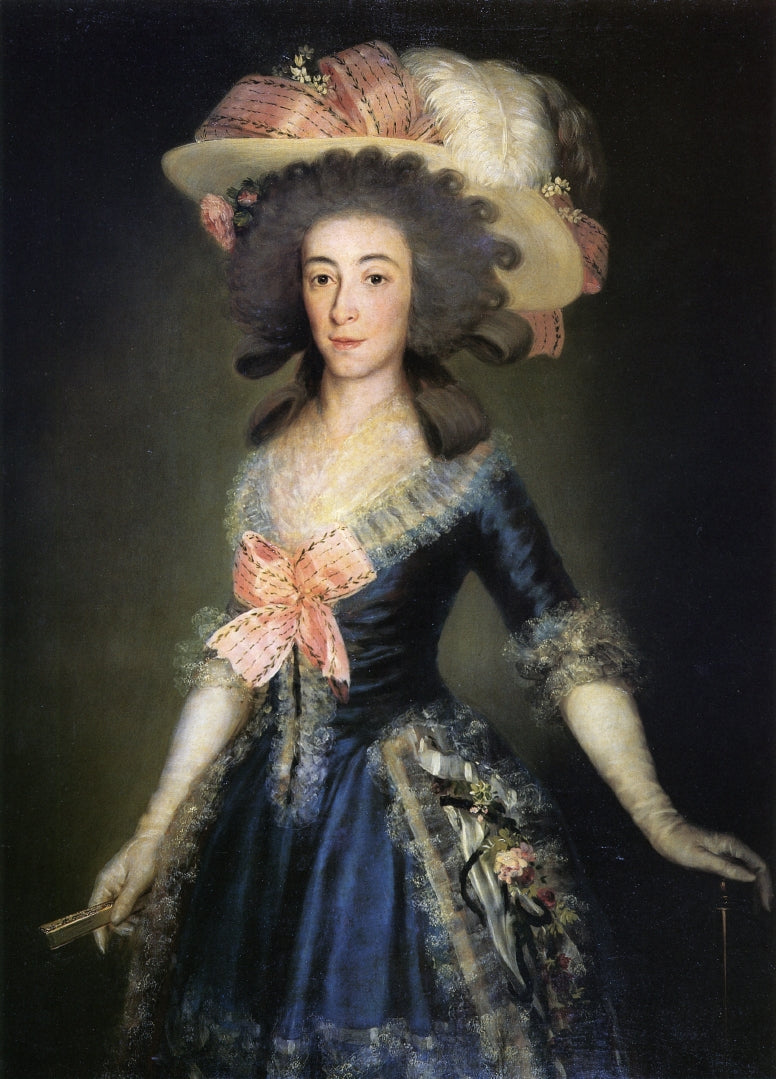 Reproduction du tableau « Portrait de la duchesse d'Osuna - Francisco de Goya » par Alpha Reproduction en peinture à l’huile