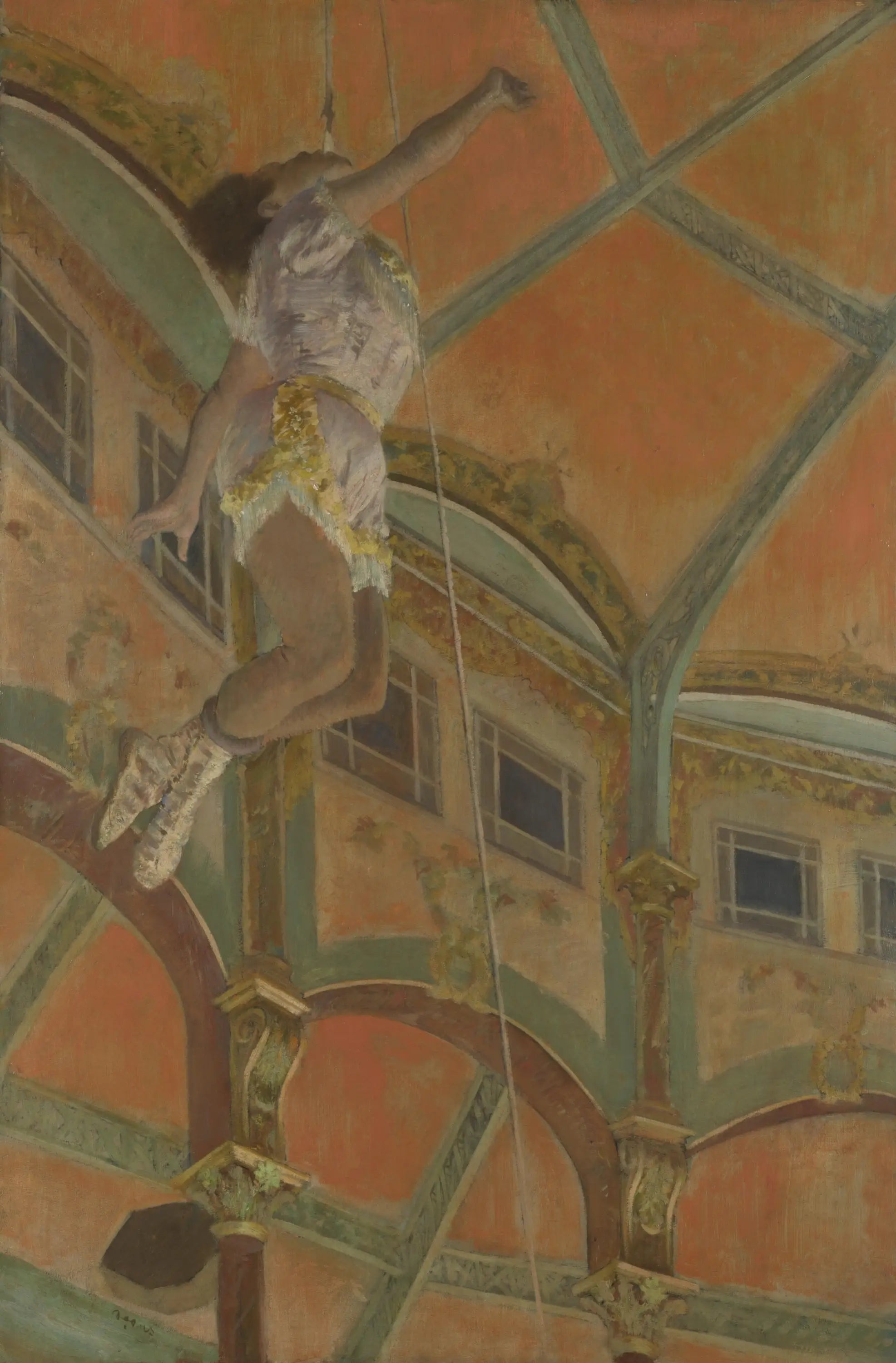 Reproduction du tableau « Mademoiselle La La au cirque Fernando - Edgar Degas » par Alpha Reproduction en peinture à l’huile