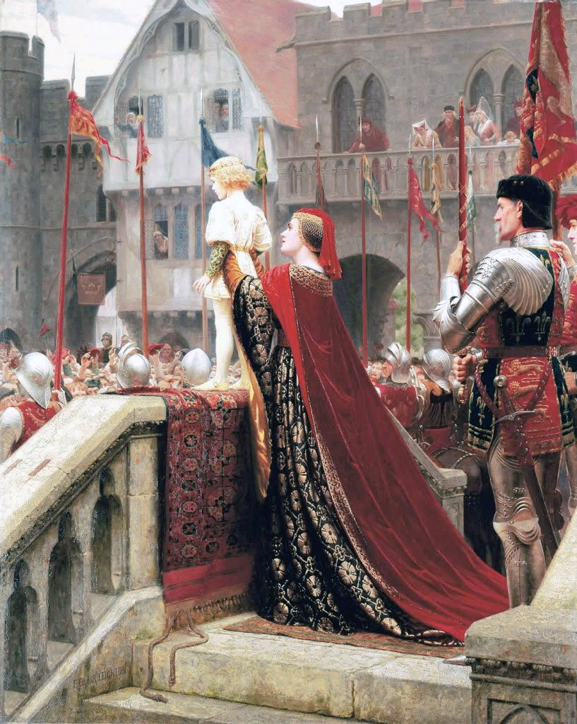 Un Petit Prince susceptible de bénir un trône royal à terme - Edmund Blair Leighton