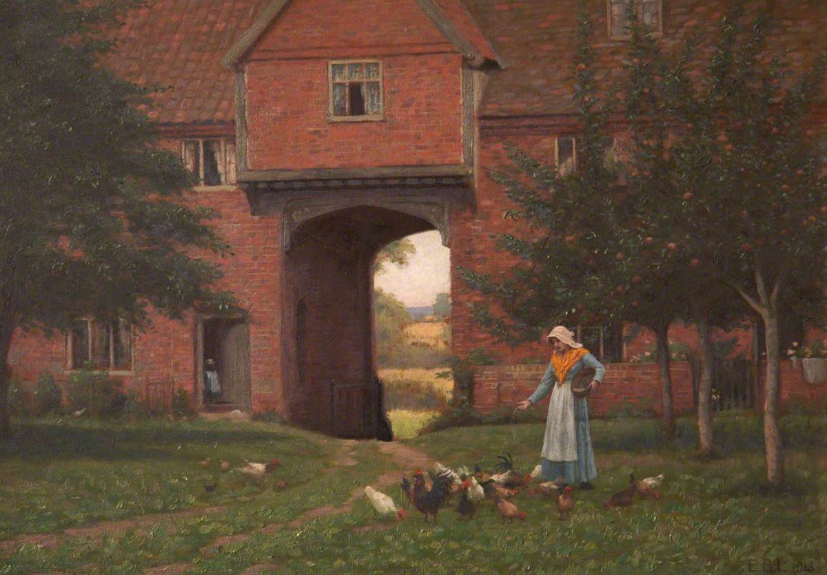 Hales Old Hall, Hales Green, près de Norwich, Norfolk - Edmund Blair Leighton