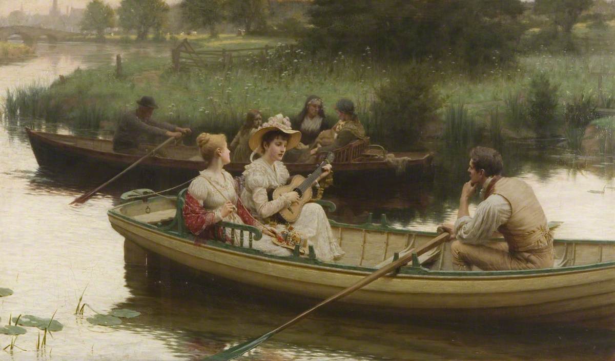 Chagrin et chanson - Edmund Blair Leighton