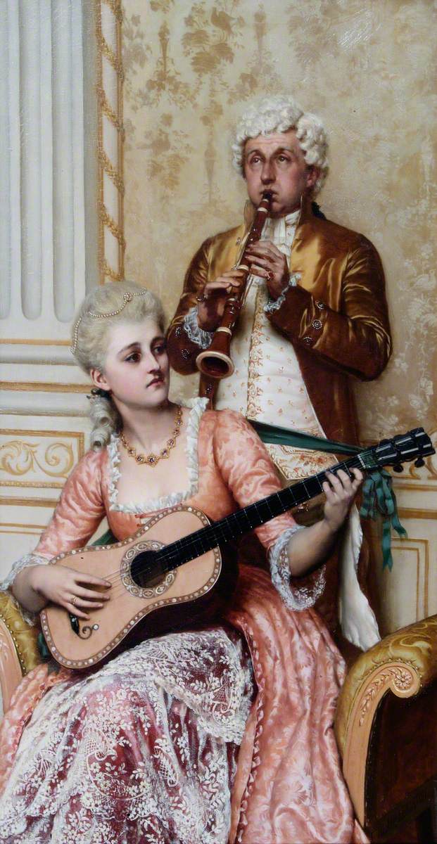 La répétition - Edmund Blair Leighton