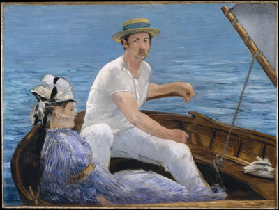 Reproduction du tableau « En bateau - Édouard Manet » par Alpha Reproduction en peinture à l’huile