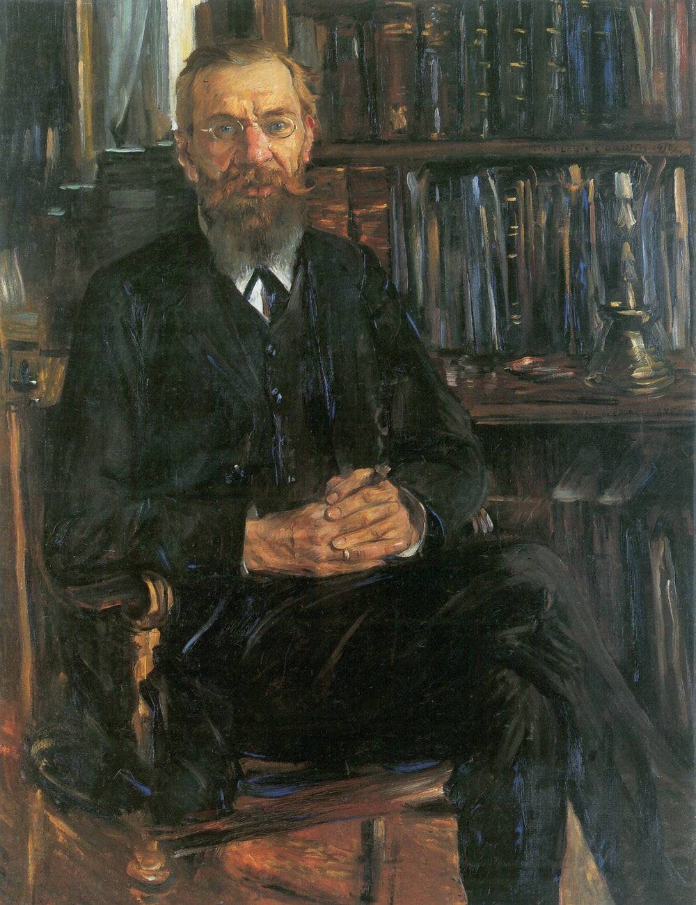 דיוקן של ד"ר אדוארד מאייר (1855-1930), היסטוריון גרמני - לוביס קורינת