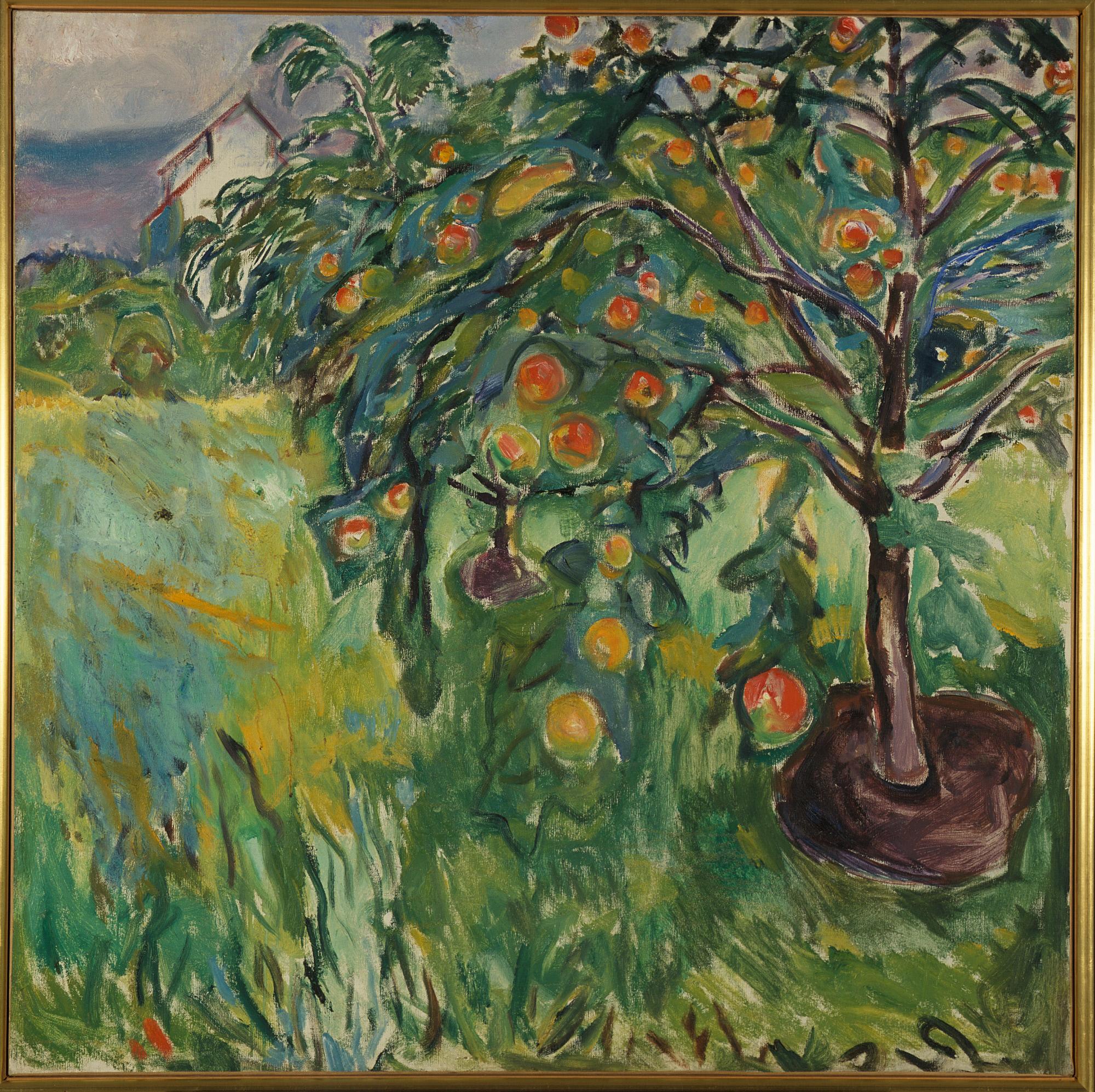 Reproduction du tableau « Pommier près du studio - Edvard Munch » par Alpha Reproduction en peinture à l’huile