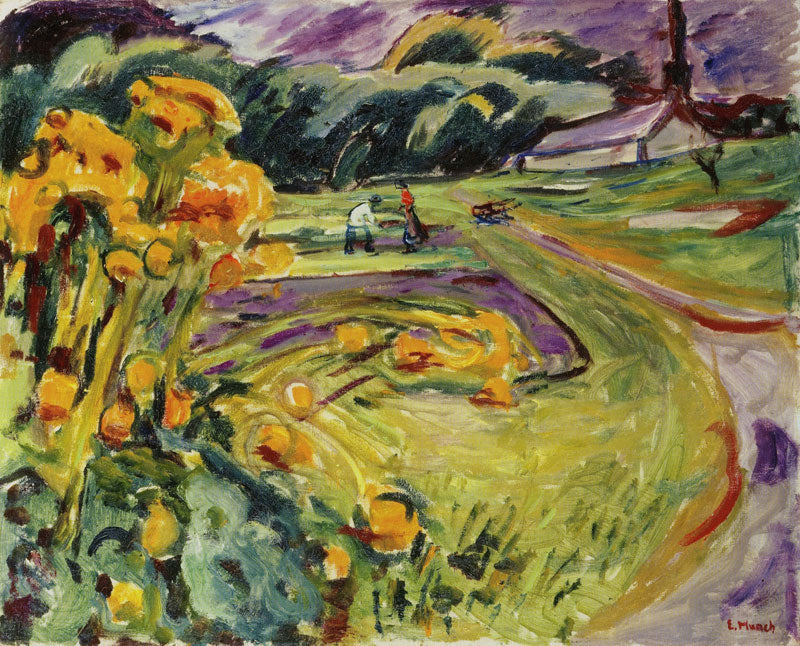 Reproduction du tableau « Automne près de la serre - Edvard Munch » par Alpha Reproduction en peinture à l’huile