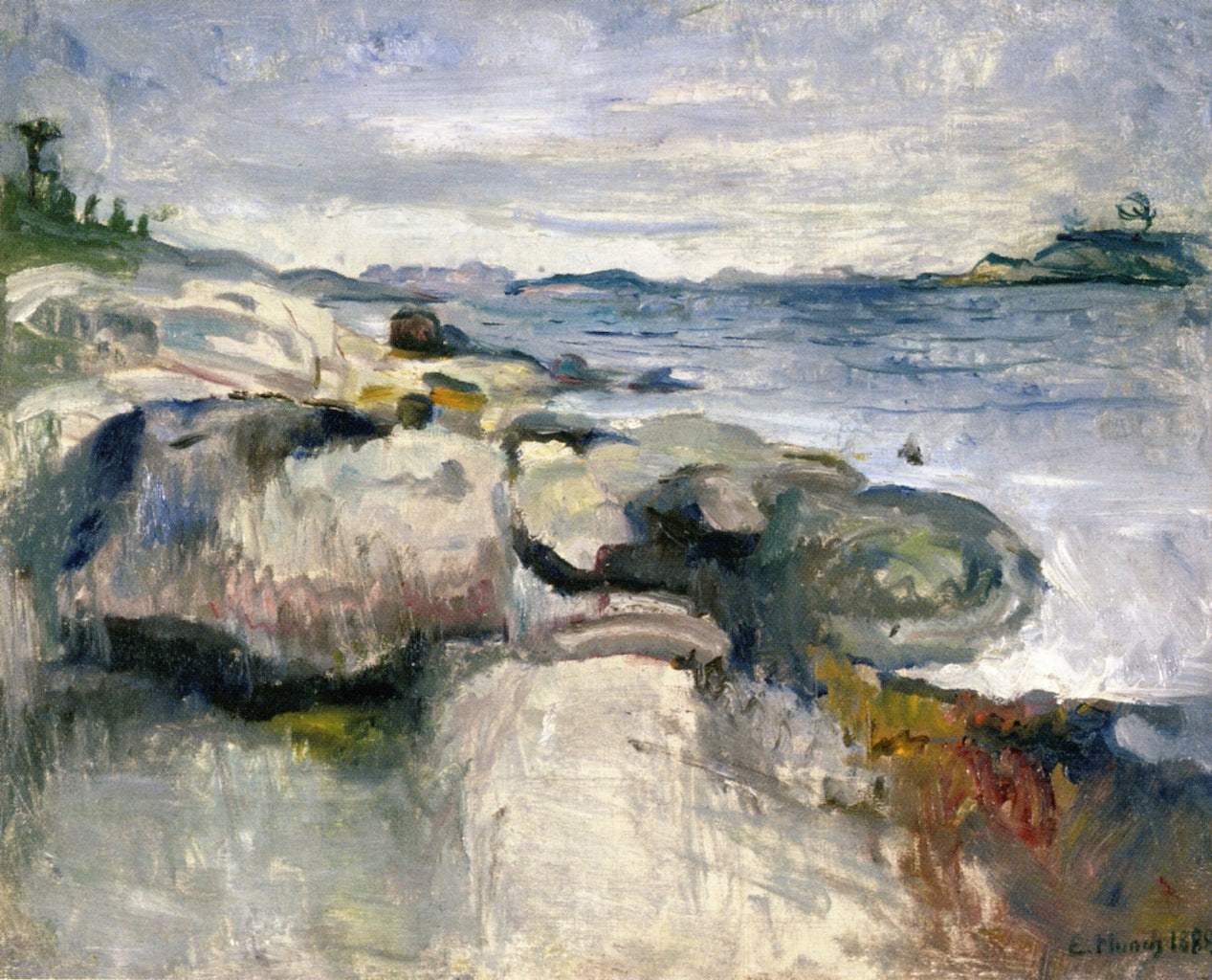 Reproduction du tableau « Plage - Edvard Munch » par Alpha Reproduction en peinture à l’huile