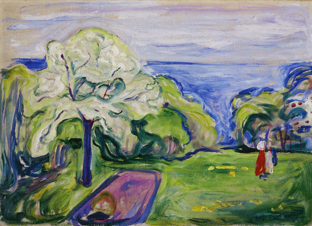Reproduction du tableau « Cerisier en fleur - Edvard Munch » par Alpha Reproduction en peinture à l’huile