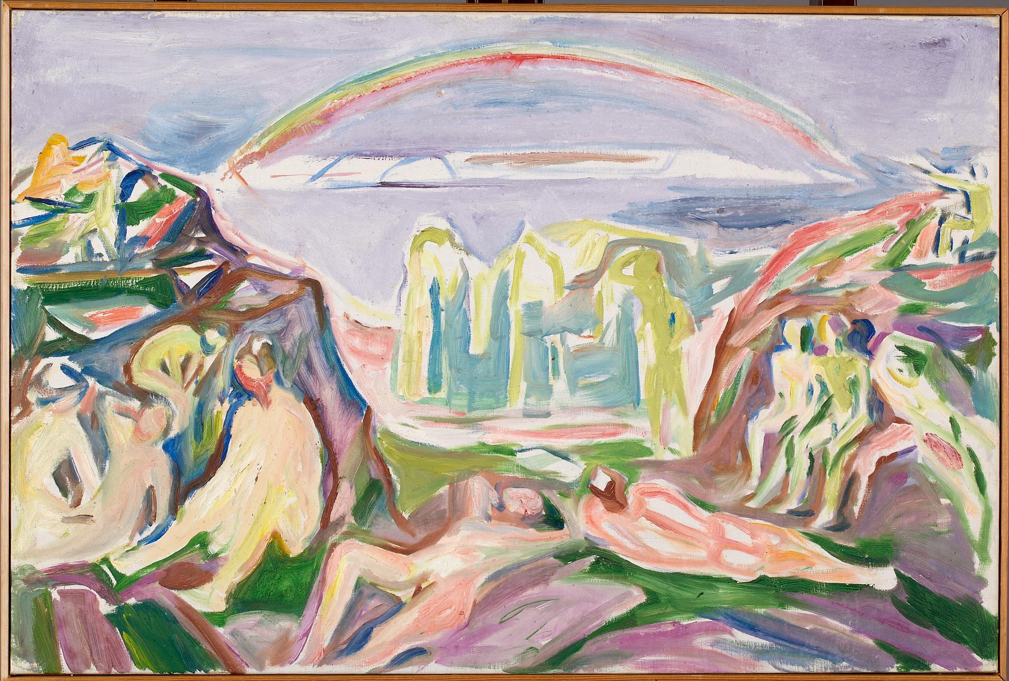 Reproduction du tableau « L'Arc-en-ciel - Edvard Munch » par Alpha Reproduction en peinture à l’huile