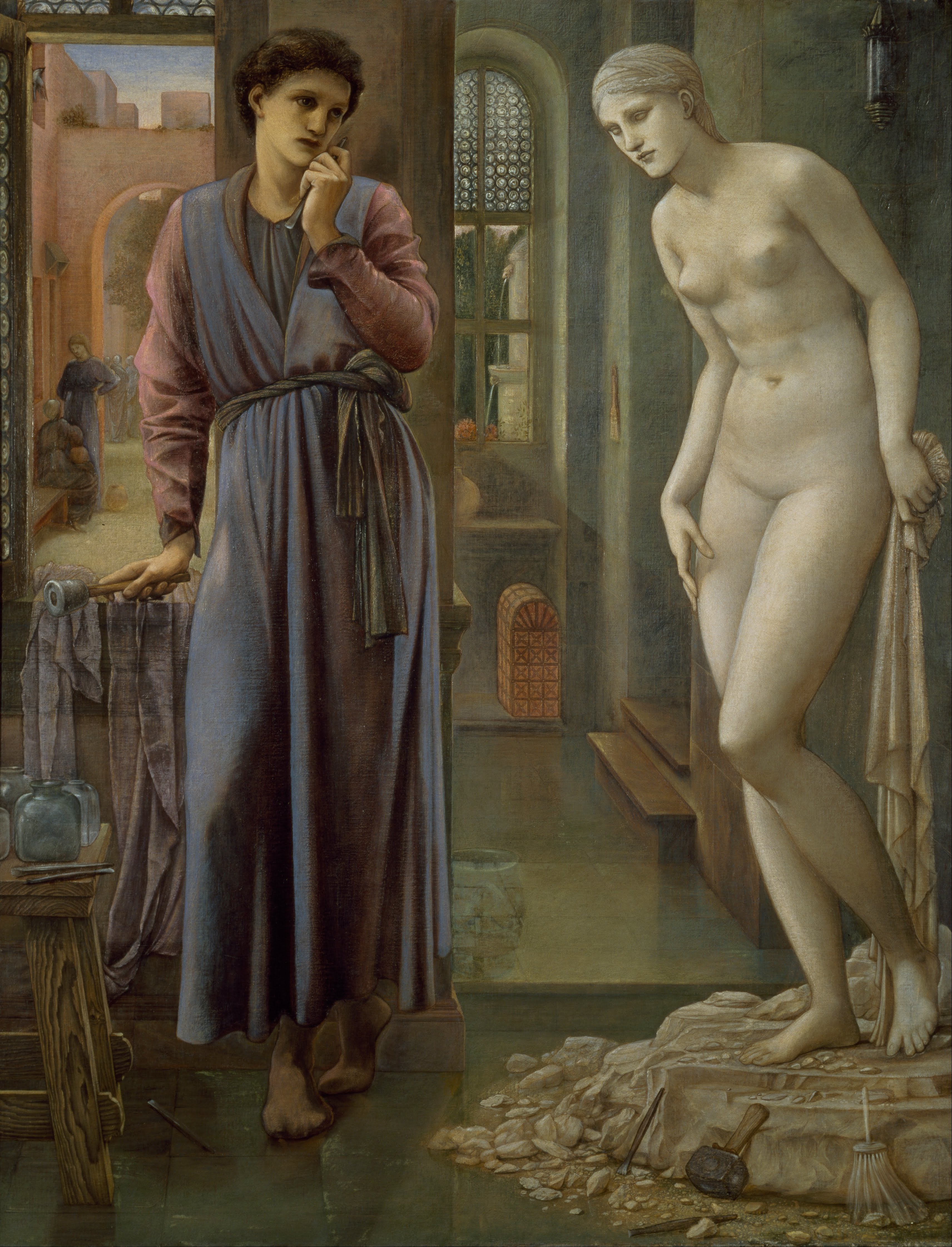 Pygmalion et l'Image - La Main se retient - Edward Burne-Jones