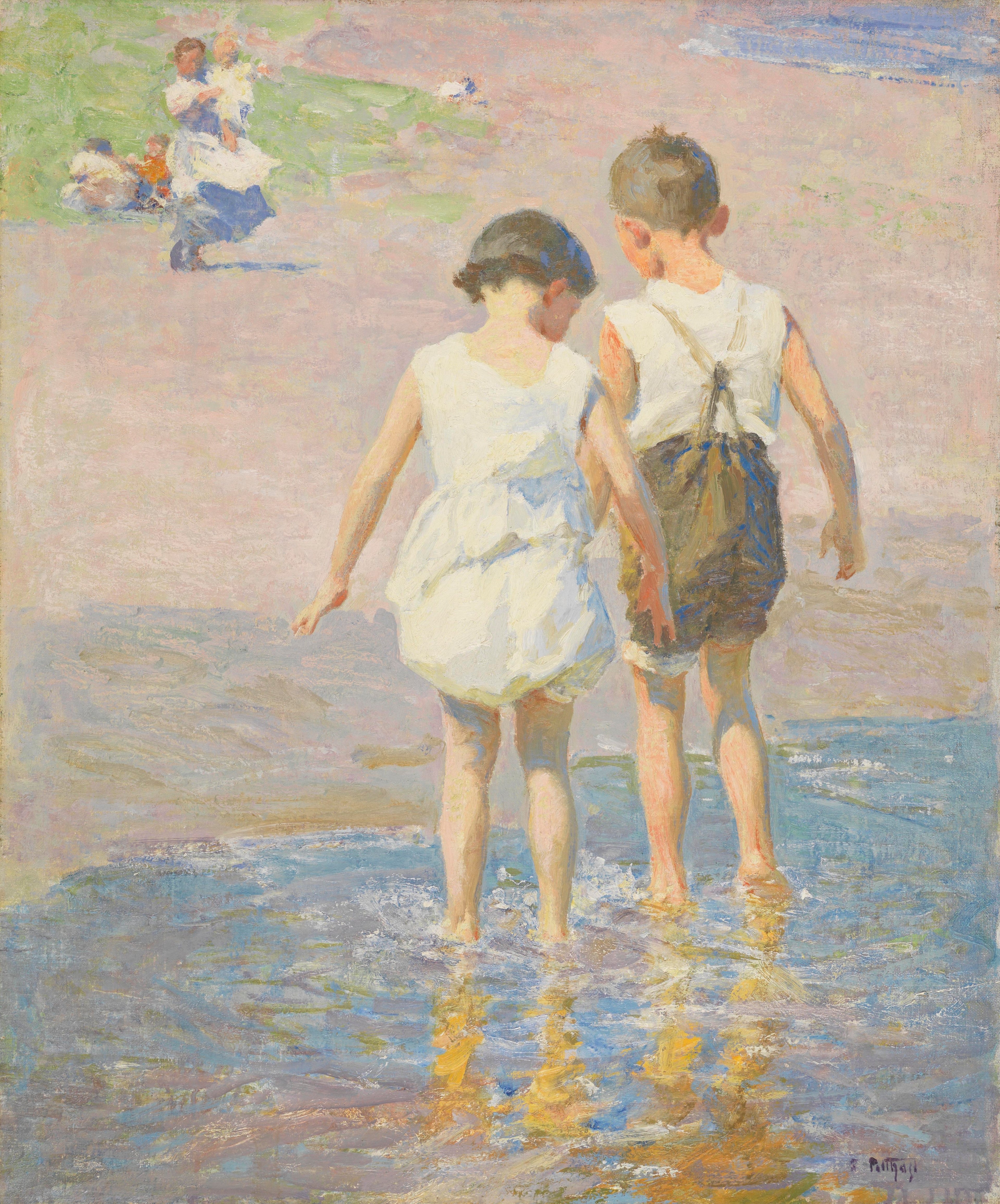 Frère et sœur - Edward Henry Potthast