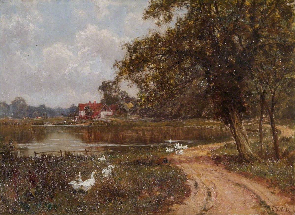 Le Mole à Brockham, Surrey - Edward Wilkins Waite