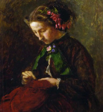 Euphemia ’Effie’ Chalmers Gray Mme John Ruskin (1828-1898) plus tard Lady Millais avec des digitales dans ses cheveux