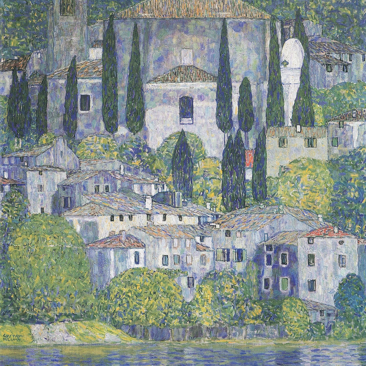 🏰✨ כנסייה בקאסונה – גוסטב קלימט (1913)