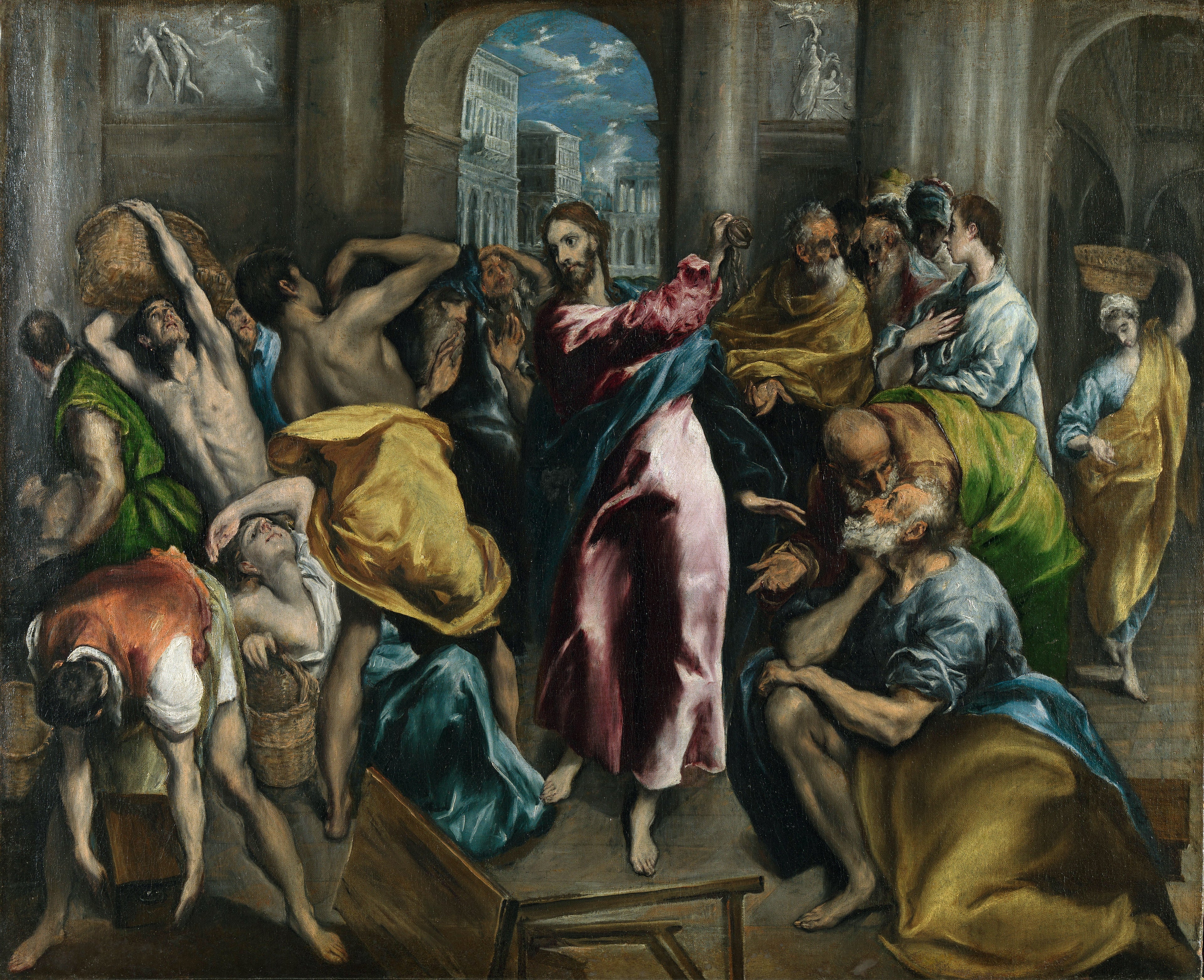 Le Christ chassant les marchands du Temple - El Greco