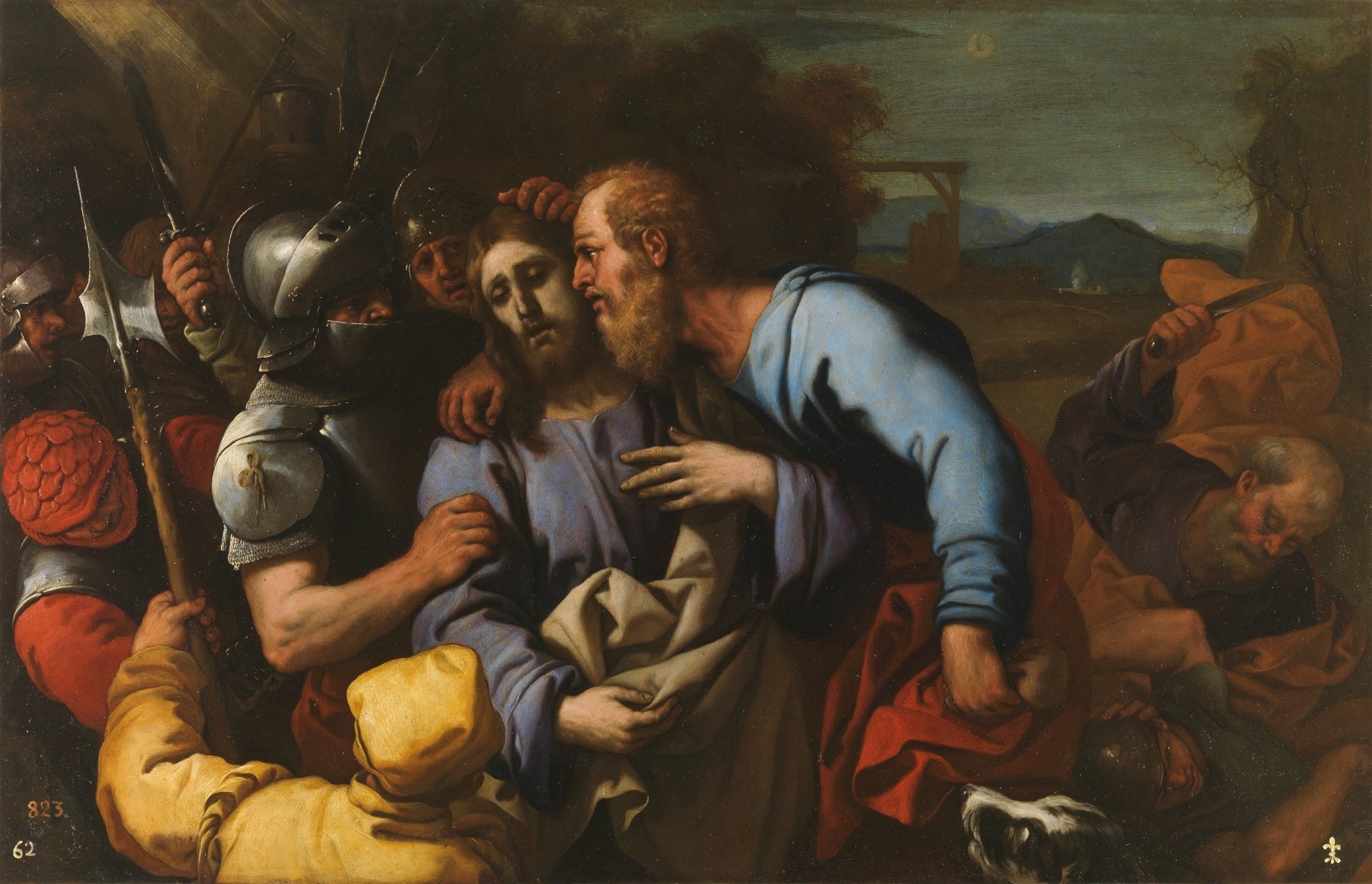 Le baiser de Judas - Luca Giordano