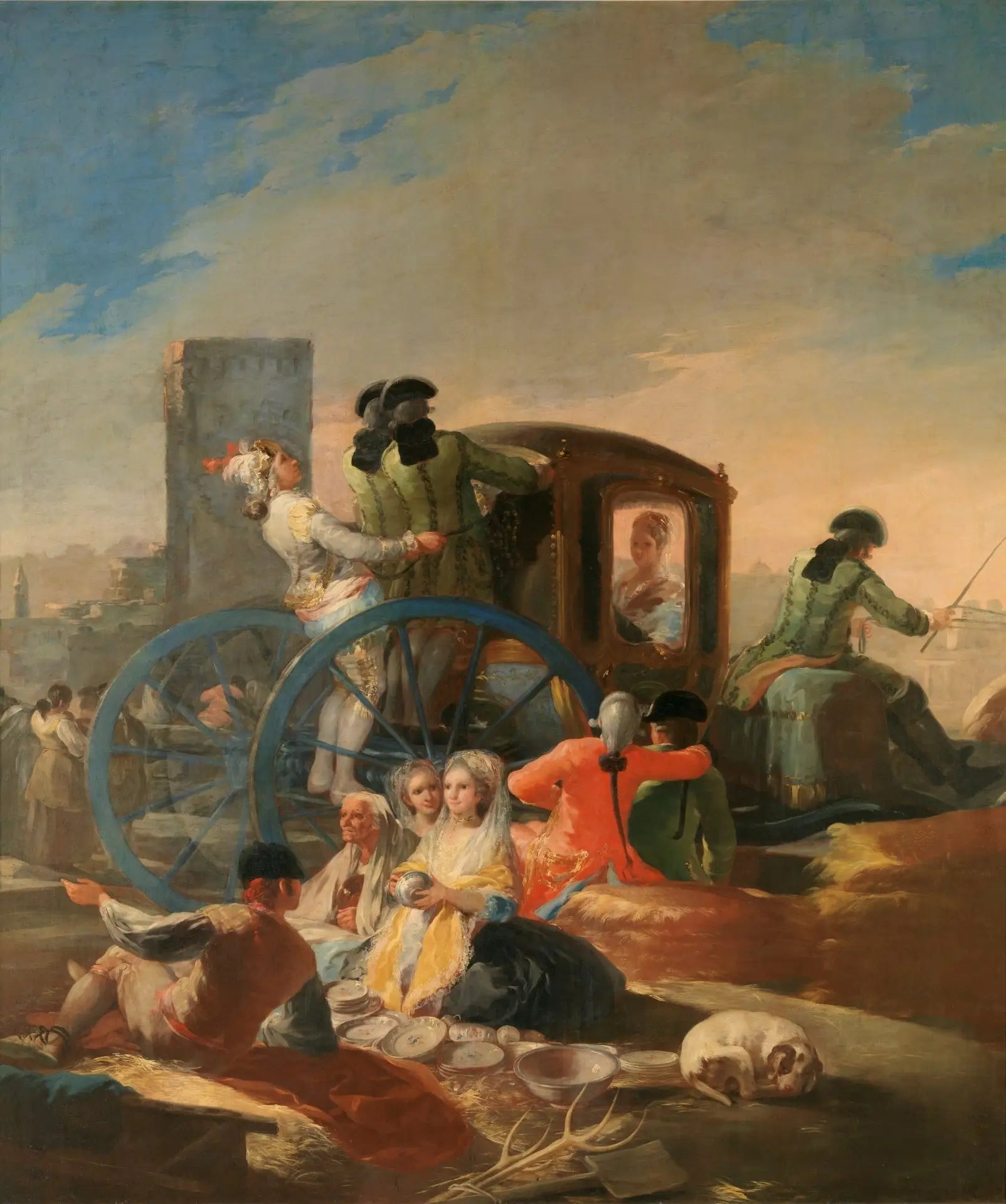 Reproduction du tableau « Le Marchand de vaisselle - Francisco de Goya » par Alpha Reproduction en peinture à l’huile