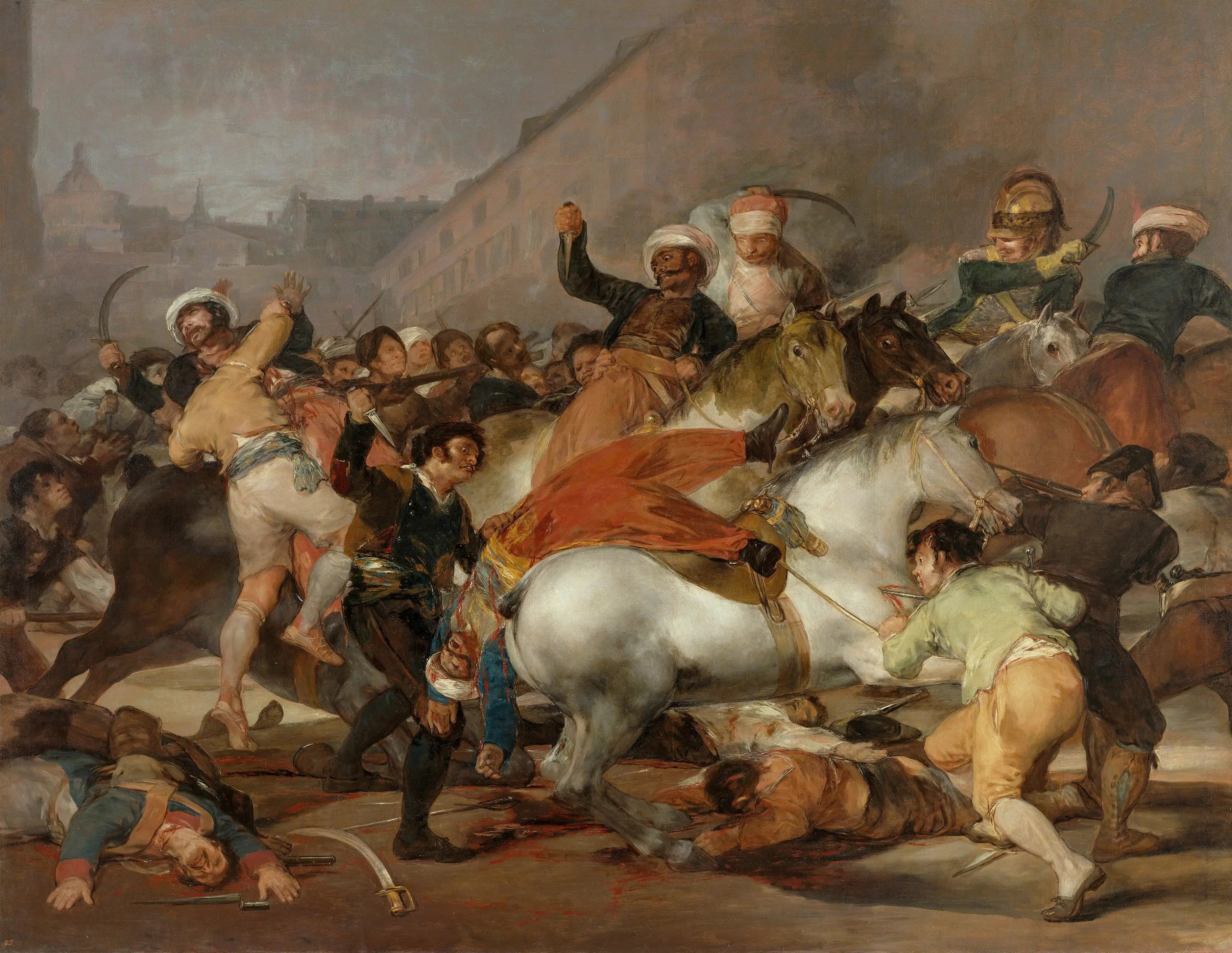 Reproduction du tableau « Dos de Mayo - Francisco de Goya » par Alpha Reproduction en peinture à l’huile