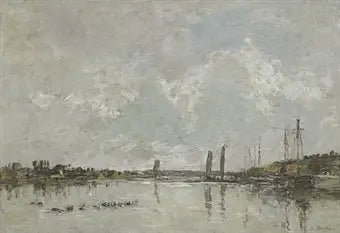 Reproduction du tableau « Environs du Faou - Eugène Boudin » par Alpha Reproduction en peinture à l’huile