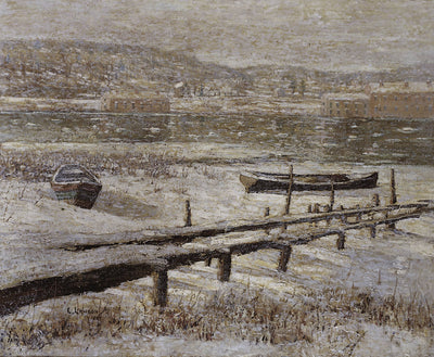 L'hiver sur la rivière - Ernest Lawson