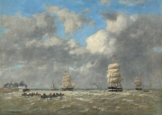 Reproduction du tableau « Le Havre - Eugène Boudin » par Alpha Reproduction en peinture à l’huile