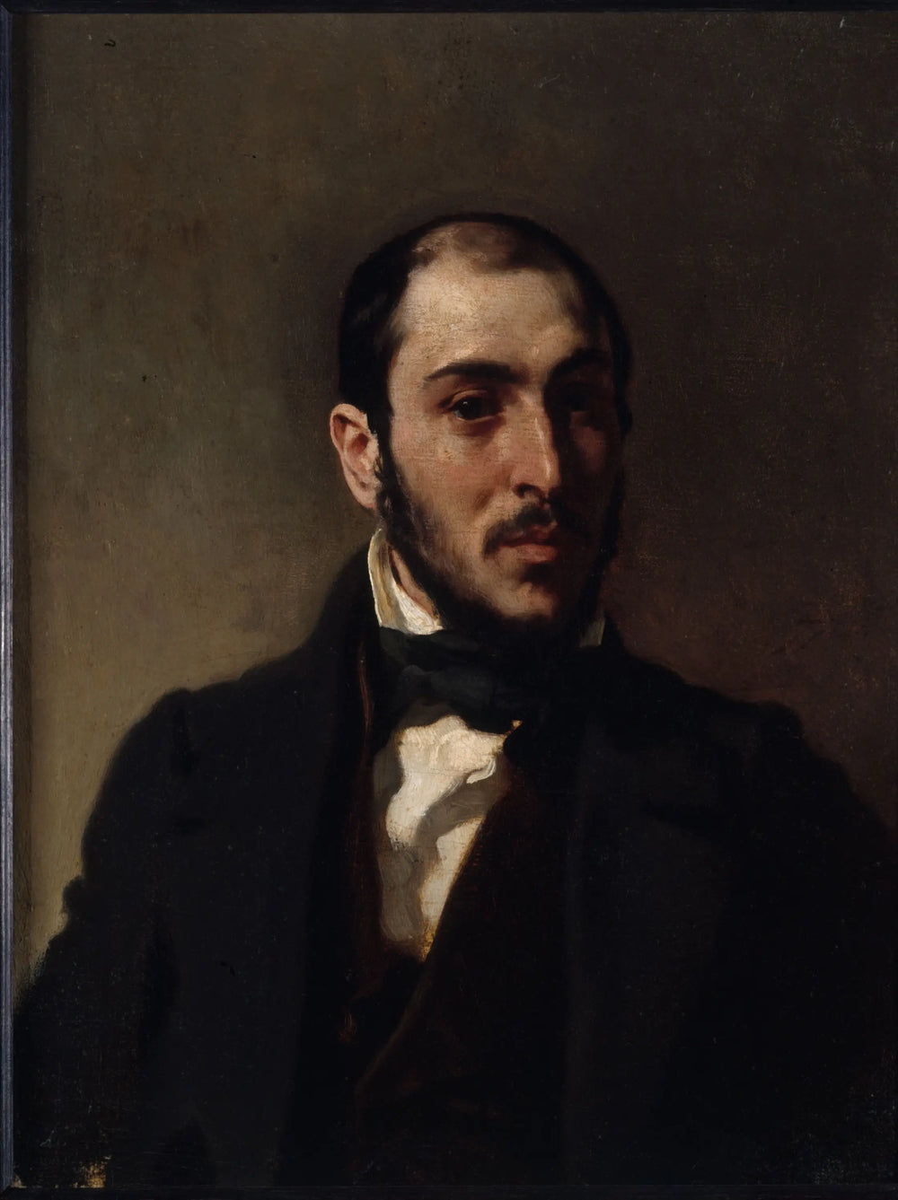 Reproduction du tableau « Portrait d'Eugène Laval (1818-1896), architecte - Eugène Delacroix » par Alpha Reproduction en peinture à l’huile
