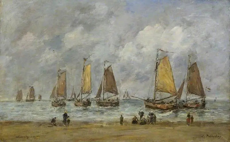 Reproduction du tableau « Scheveningen - Eugène Boudin » par Alpha Reproduction en peinture à l’huile