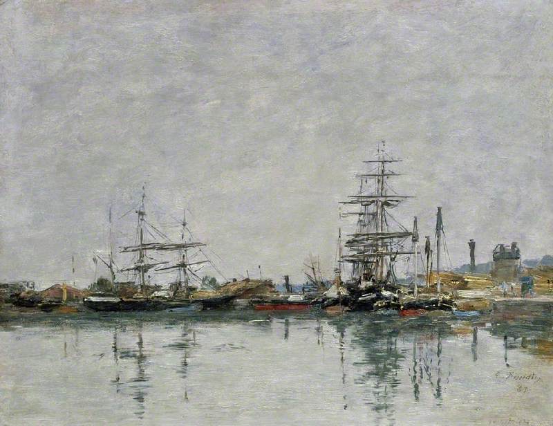 Reproduction du tableau « Le quai du Havre - Eugène Boudin » par Alpha Reproduction en peinture à l’huile