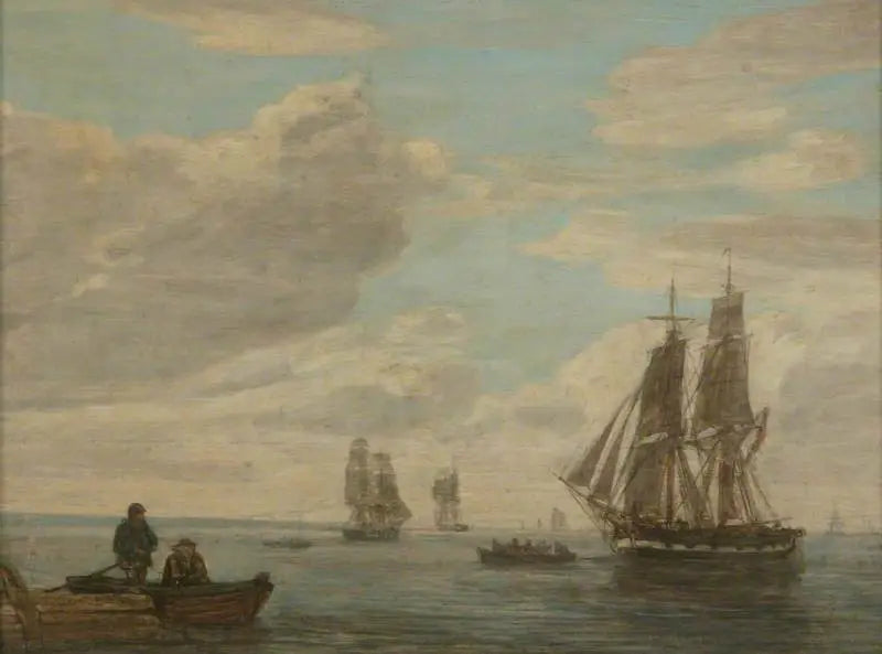 Reproduction du tableau « Un calme - Eugène Boudin » par Alpha Reproduction en peinture à l’huile