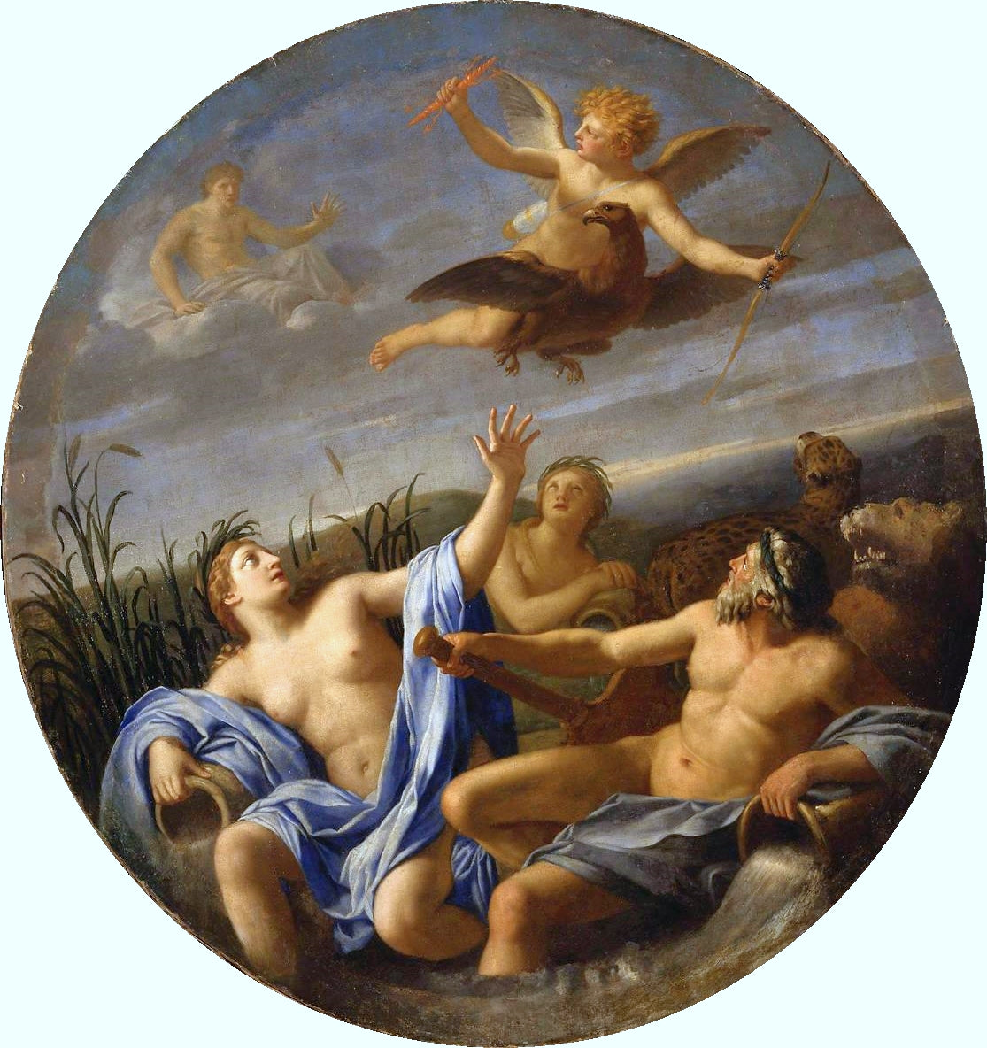 L'Amour dérobe la foudre à Jupiter - Eustache Le Sueur