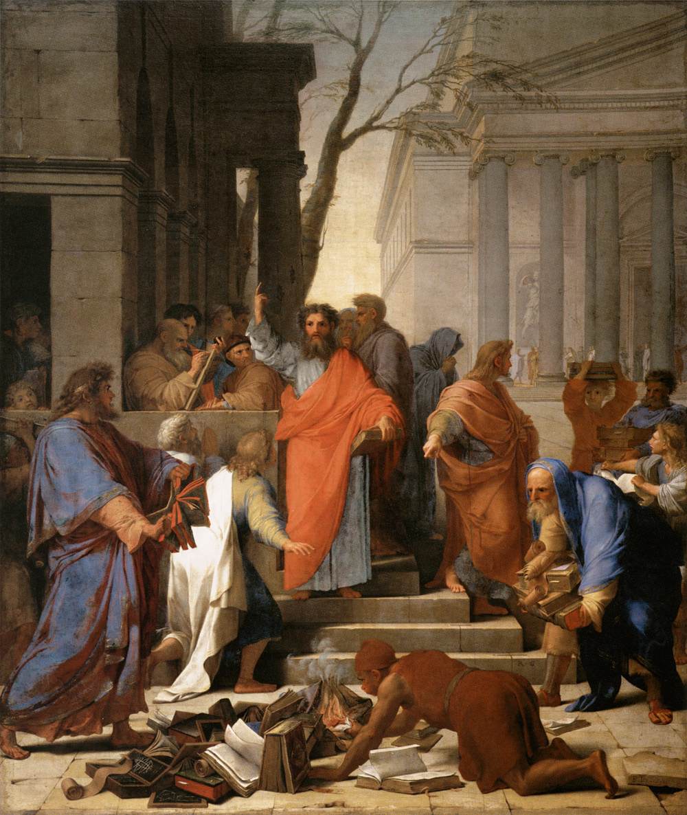 La Prédication de saint Paul à Éphèse - Eustache Le Sueur