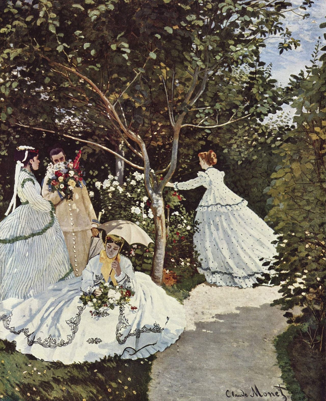 נשים בגינה – Claude Monet (1866)