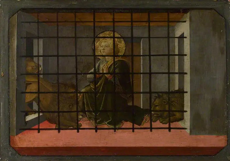 Saint Mamas in Prison thrown to the Lions - Fra Filippo Lippi - Alpha Reproduction