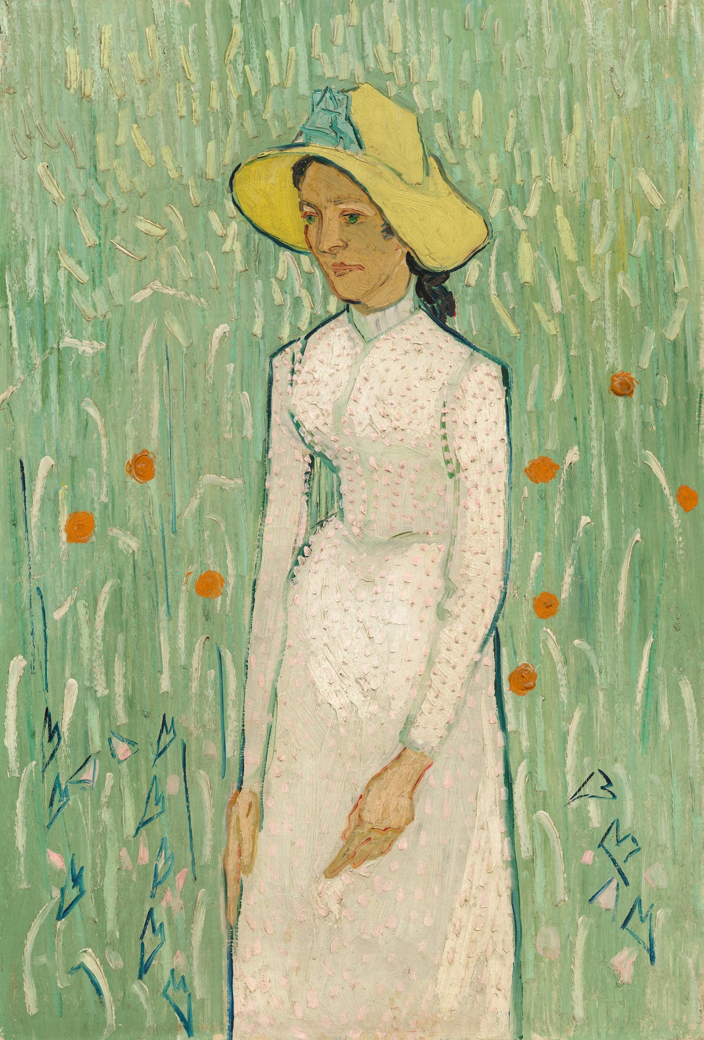 👒 ילדה בלבן – וינסנט ואן גוך (1890)