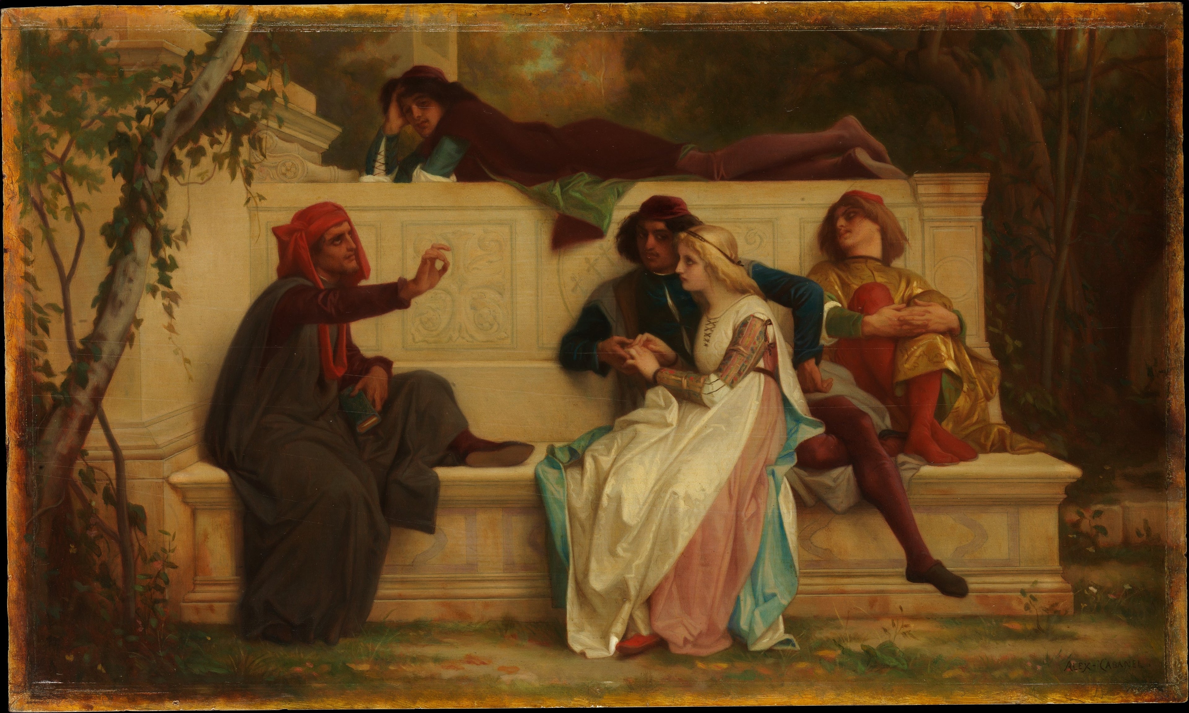 poète florentin - Alexandre Cabanel