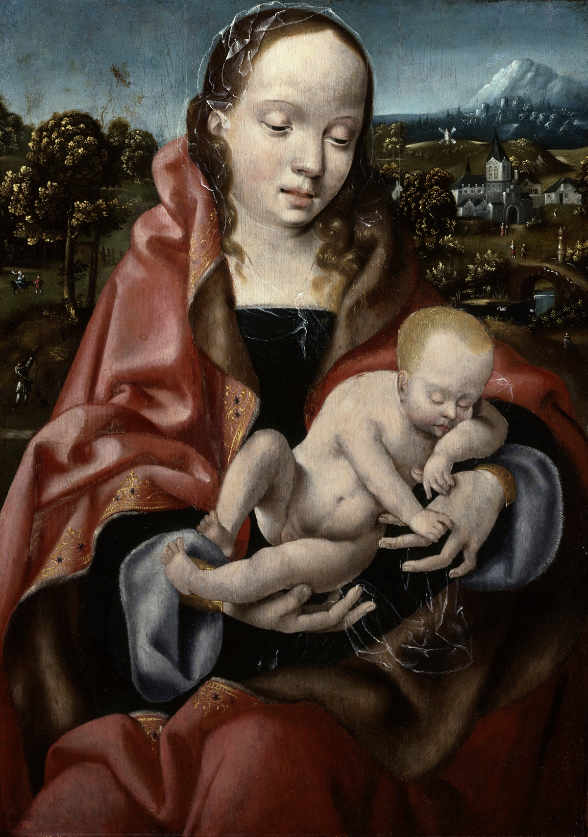 Vierge et Enfant Jésus endormi - Joos van Cleve