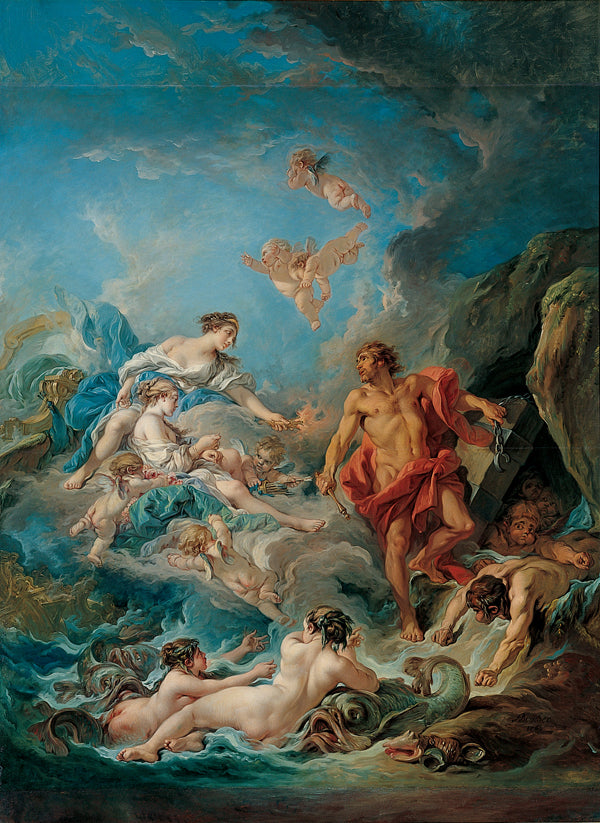 Junon demandant à Éole de libérer les vents - François Boucher