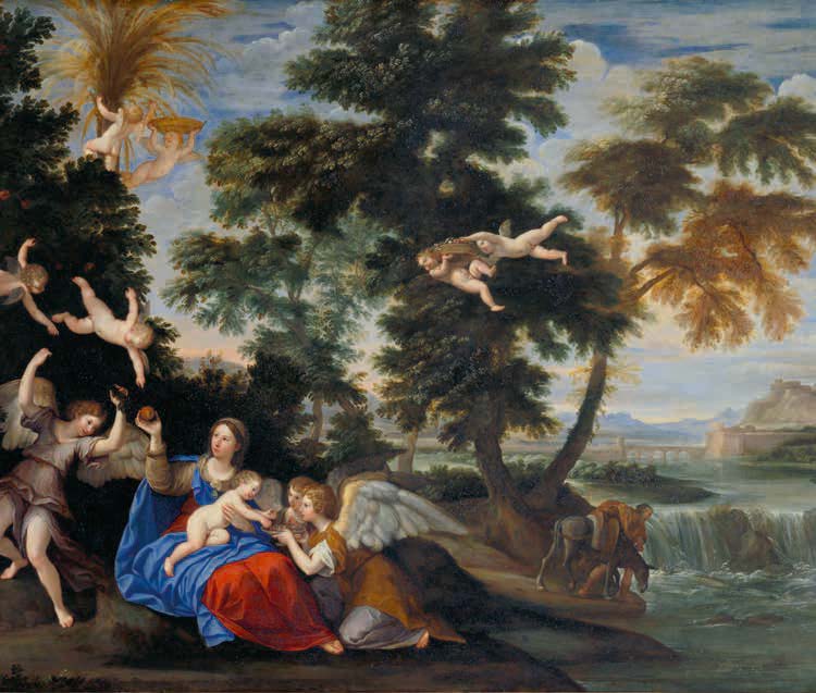 Le Repos pendant la fuite en Égypte - Francesco Albani