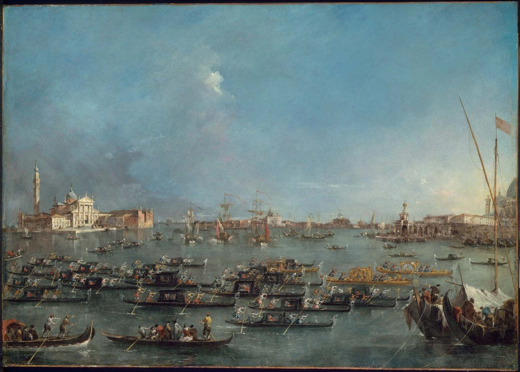 Procession de gondoles dans le Bacino di San Marco - Francesco Guardi