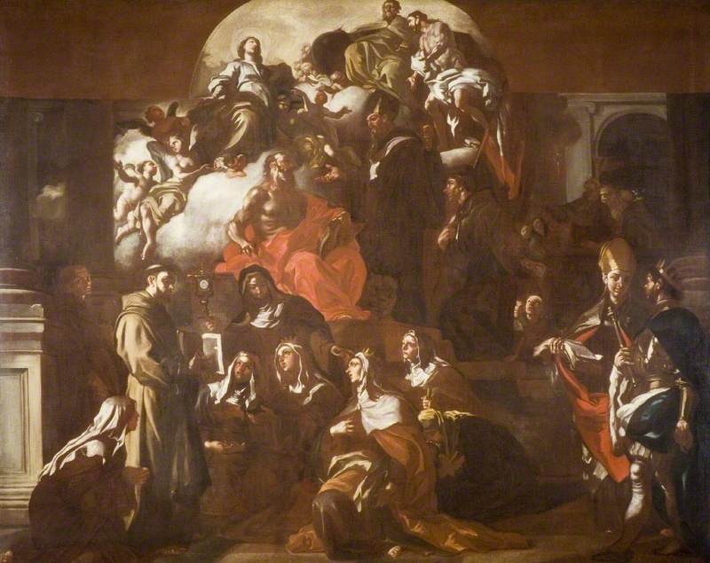 La Sainte Trinité avec la Vierge et les Saints - Francesco Solimena