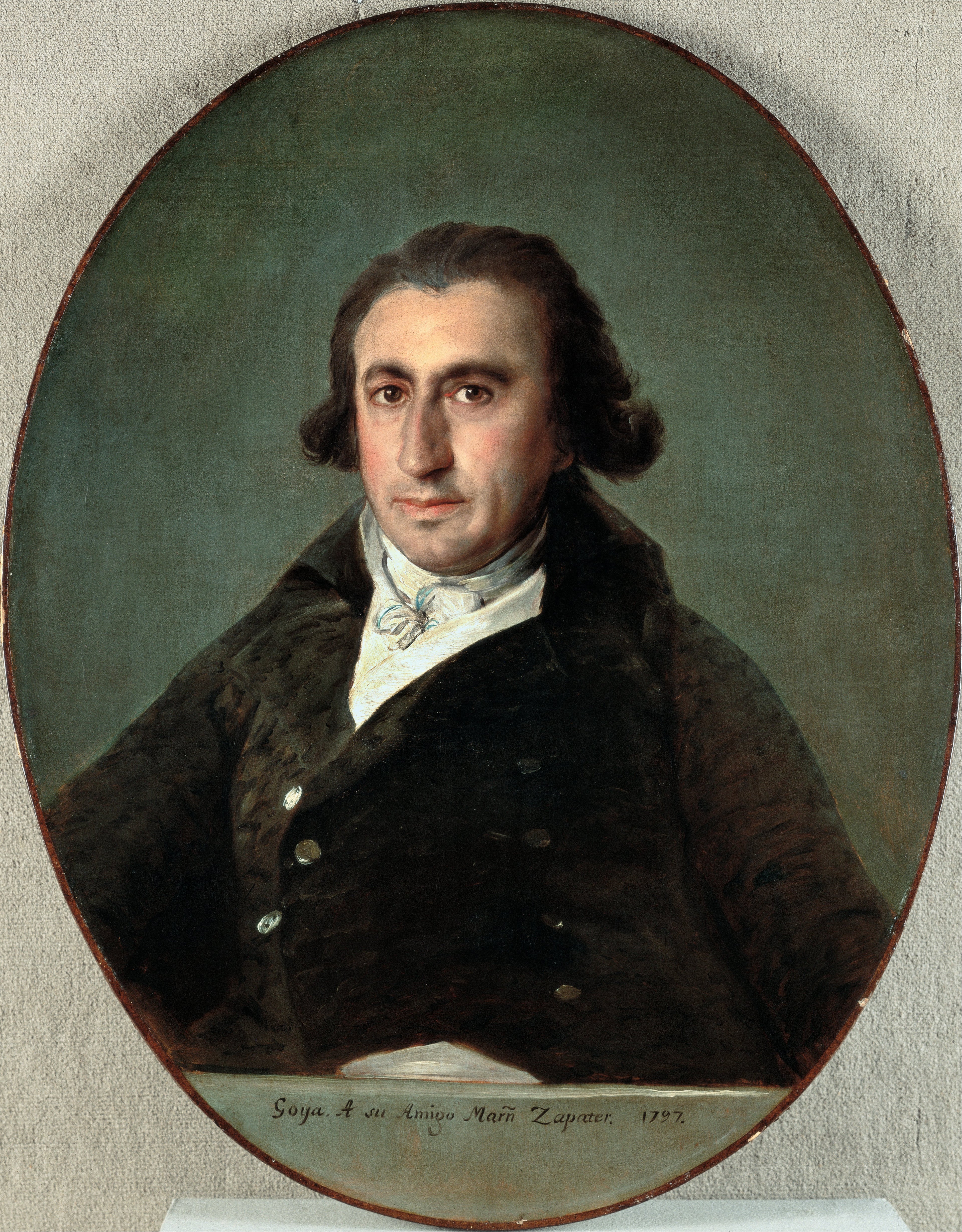 Reproduction du tableau « Portrait de Martín Zapater - Francisco de Goya » par Alpha Reproduction en peinture à l’huile
