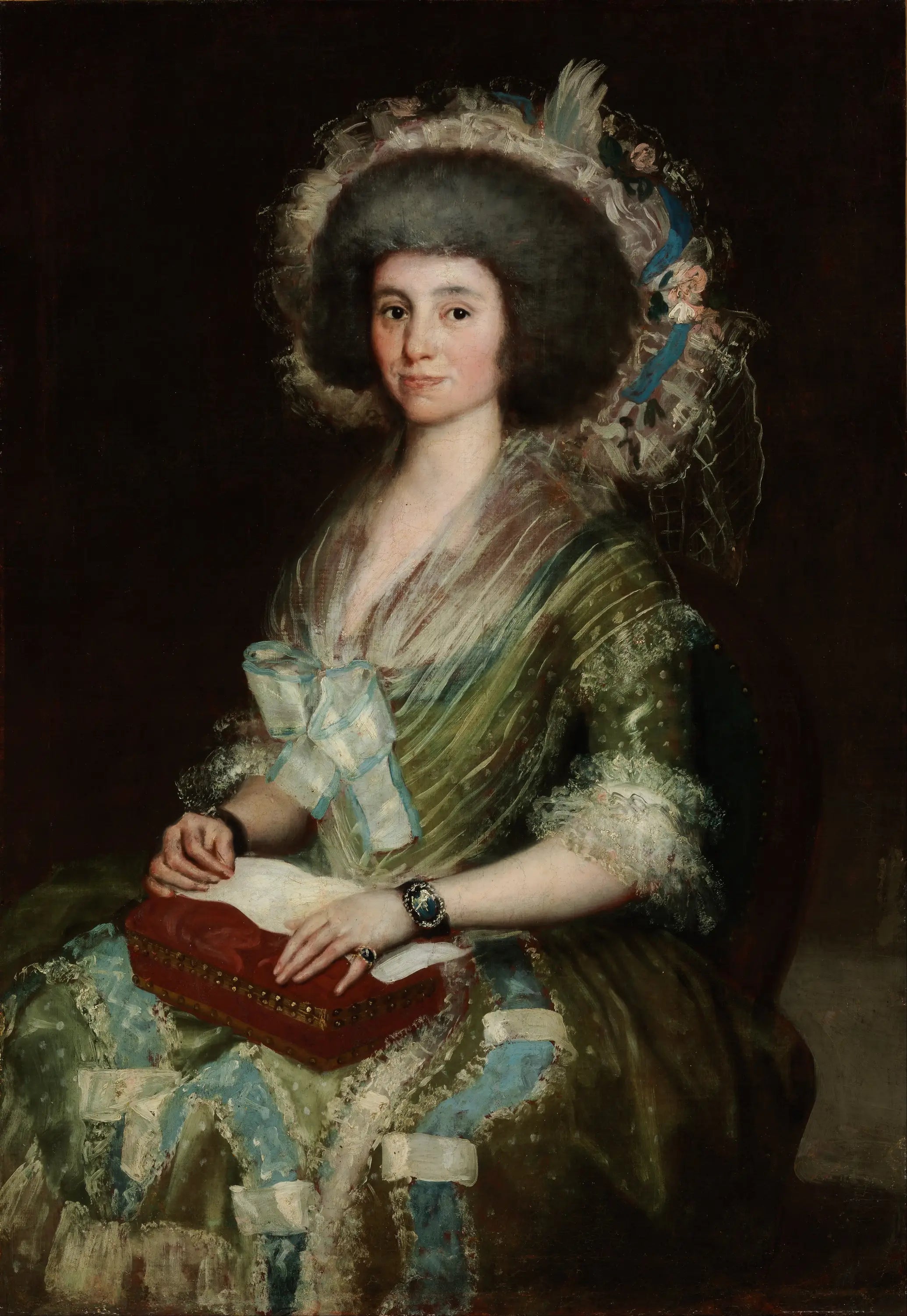 Reproduction du tableau « Portrait de Madame Ceán Bermudez - Francisco de Goya » par Alpha Reproduction en peinture à l’huile